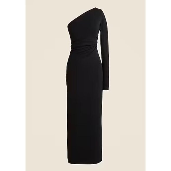 J. Crew One-shoulder dress in jersey crepe Size XS - Picture 3 of 10